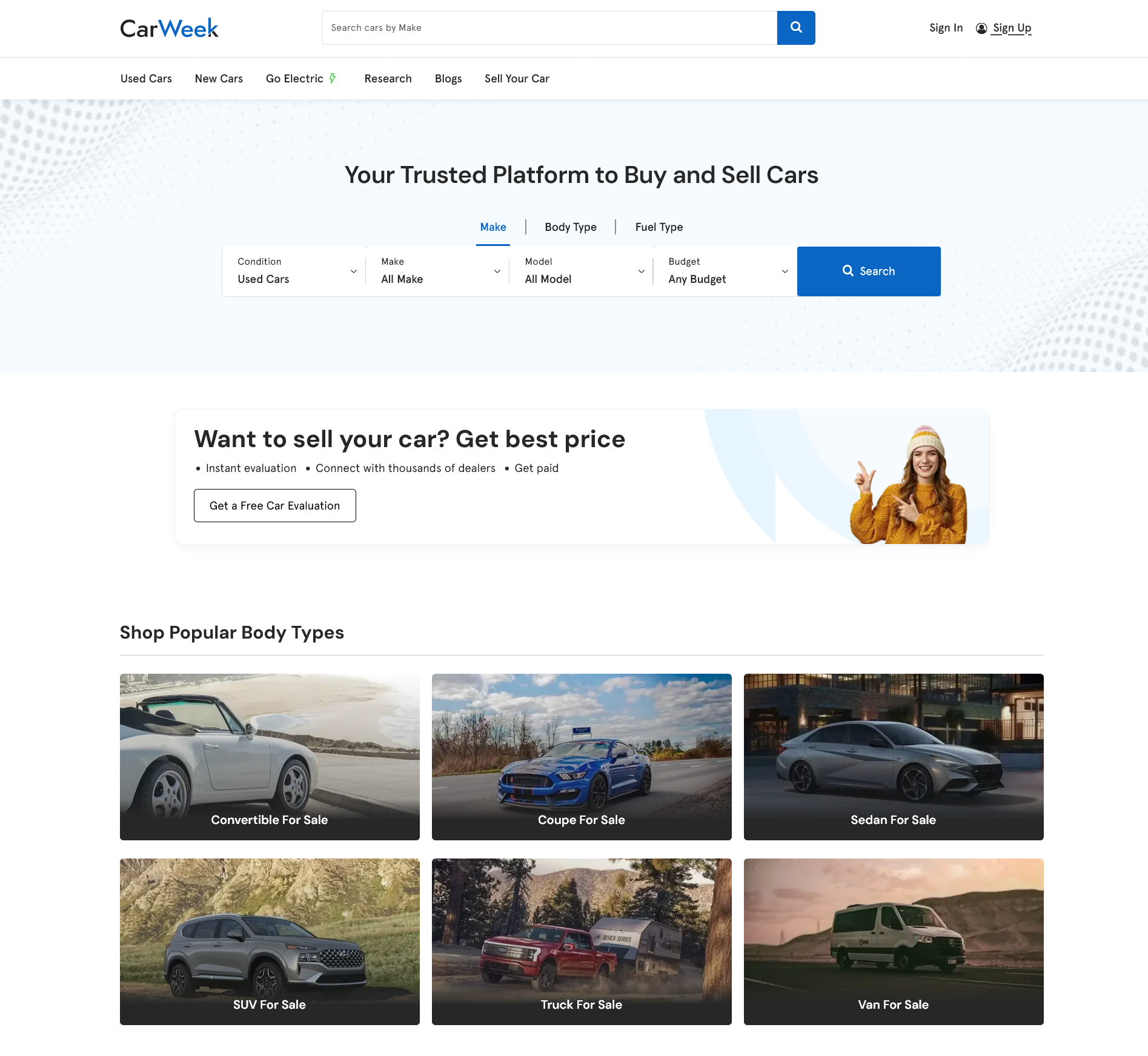 CarWeek Homepage